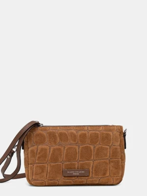 Gianni Chiarini torebka zamszowa NORA POUCH kolor brązowy BS.10224.CM