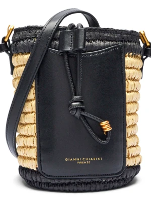 GIANNI CHIARINI Worek Mae | z dodatkiem skóry