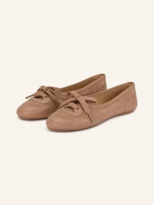 Gianvito Rossi Baleriny Vault braun