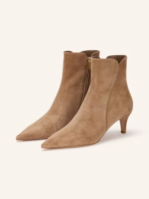 Gianvito Rossi Botki Levy beige JASNOBRĄZOWY