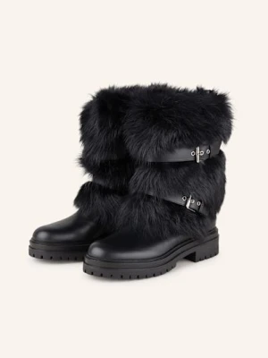 Gianvito Rossi Botki Motocyklowe Maverick schwarz