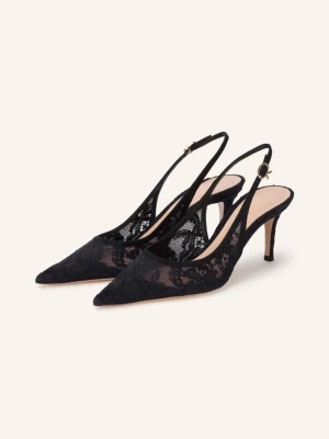 Gianvito Rossi Czółenka Typu Slingback schwarz CZARNY