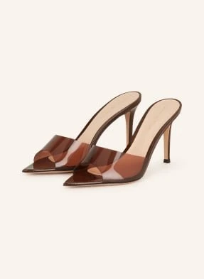 Gianvito Rossi Klapki Typu Mules Elle braun