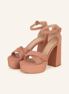 Gianvito Rossi Sandały Na Platformie Sheridan beige