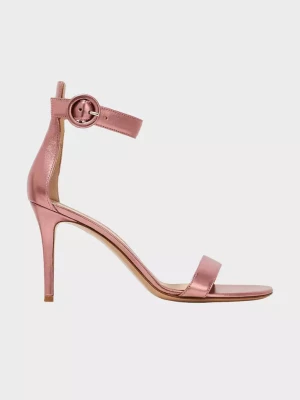 Gianvito Rossi Sandały portofino w kolorze Rose Gold rozmiar