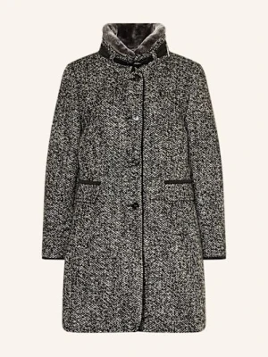 Gil Bret Płaszcz Z Odpinanym Sztucznym Futrem schwarz