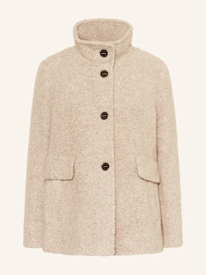 Gil Bret Żakiet Pudełkowy Z Pluszowego Materiału beige