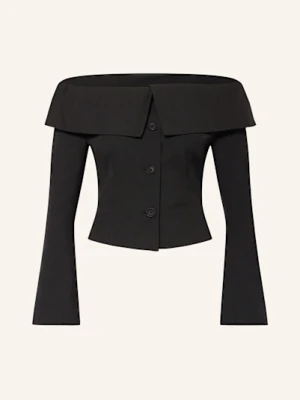 Gina Tricot Blezer Z Odkrytymi Ramionami schwarz