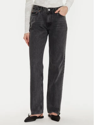 Gina Tricot Jeansy 21489 Czarny Straight Fit