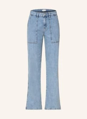 Gina Tricot Jeansy Flare Worker blau