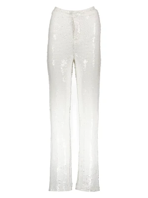 Gina Tricot Spodnie w kolorze kremowym rozmiar: L