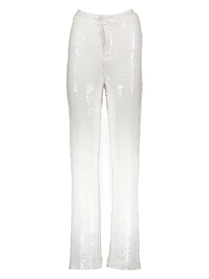 Gina Tricot Spodnie w kolorze kremowym rozmiar: L