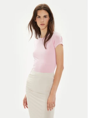 Gina Tricot T-Shirt 21287 Różowy Slim Fit
