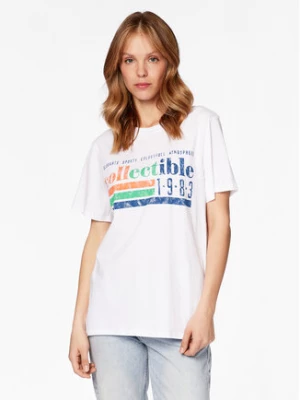 Gina Tricot T-Shirt Ellie 84280 Biały Relaxed Fit