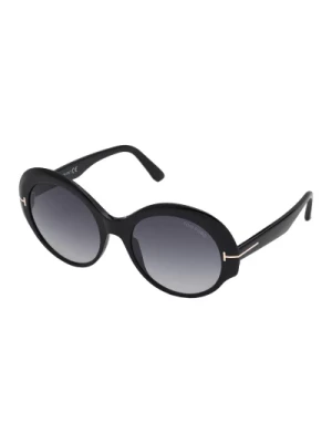 Ginger Sunglasses - Shiny Black/Grey Shaded Tom Ford