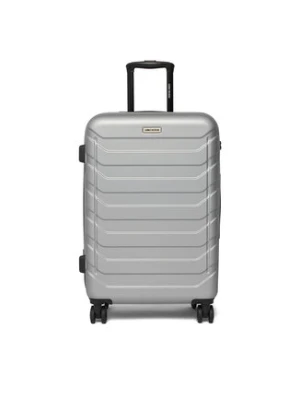 GINO ROSSI Walizka średnia C-GIN-M-003-05-SILVER Srebrny