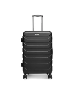 GINO ROSSI Walizka średnia CEO-GIN-M-001-05-BLACK Czarny