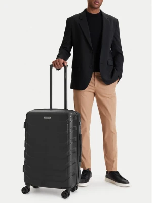 GINO ROSSI Walizka średnia CEO-GIN-M-001-05-BLACK2 Czarny