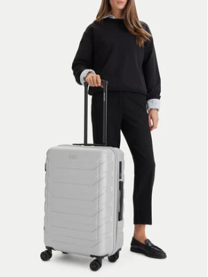 GINO ROSSI Walizka średnia CEO-GIN-M-003-05-SILVER Srebrny