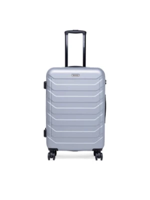 GINO ROSSI Walizka średnia CEO-GIN-M-003-05-SILVER3 Srebrny