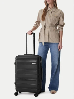 GINO ROSSI Walizka średnia CEO-GIN-M-005-BLACK Czarny