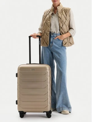 GINO ROSSI Walizka średnia GIN-M-002-05-GOLD Złoty