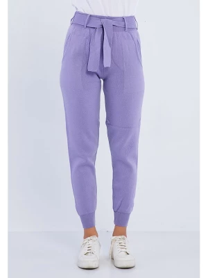GIORGIO DI MARE Spodnie w kolorze fioletowym rozmiar: L