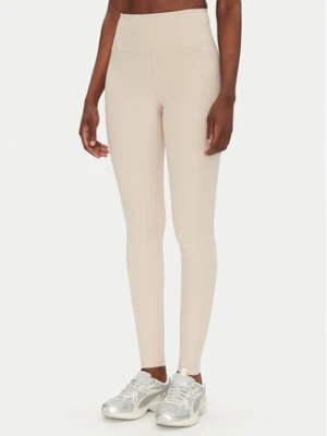 Girlfriend Collective Legginsy Rib High-Rise 4034 Beżowy Slim Fit