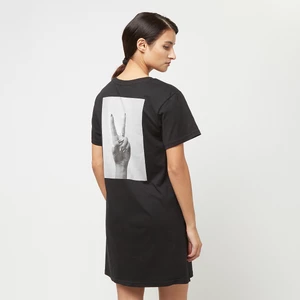 Girls Peace Hand Ladies Tee Dress black, marki Miss TeeApparel, w kolorze Czarny, rozmiar