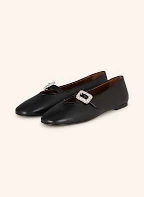 Giuseppe Zanotti Design Baleriny Mary Jane muse276 Z Ozdobnymi Kamykami schwarz