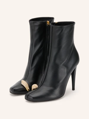 Giuseppe Zanotti Design Botki Manhattan Z Kamyczkami Ozdobnymi schwarz CZARNY