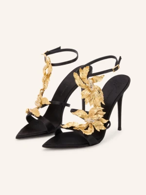 Giuseppe Zanotti Design Czółenka Typu Slingback Incanto Z Kamieniami Ozdobnymi schwarz