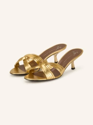 Giuseppe Zanotti Design Klapki gold