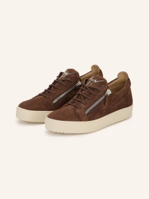 Giuseppe Zanotti Design Sneakersy braun CIEMNOBRĄZOWY
