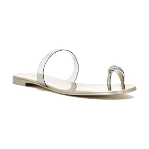 Giuseppe Zanotti Skórzane japonki | z dodatkiem skóry