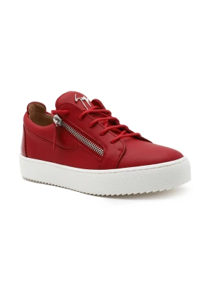 Giuseppe Zanotti Skórzane trampki LOGOBALL/SLOGAN LAV