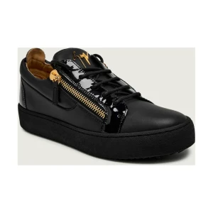 Giuseppe Zanotti Skórzane trampki S LOGOBALL