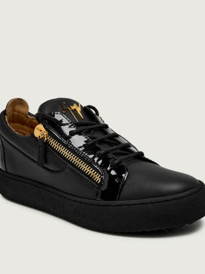 Giuseppe Zanotti Skórzane trampki S LOGOBALL