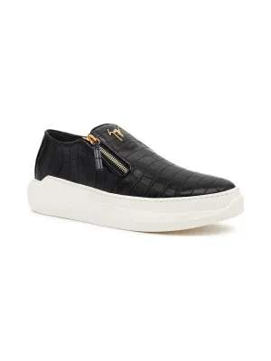 Giuseppe Zanotti Slip on LOGOBALL | z dodatkiem skóry