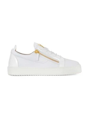 Giuseppe Zanotti sneakersy skórzane May London kolor biały RU00010.004