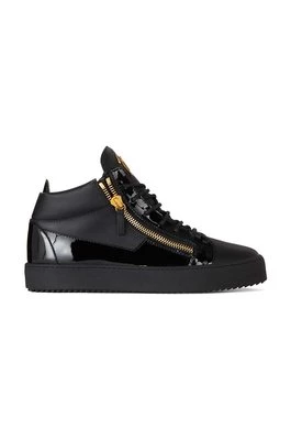 Giuseppe Zanotti sneakersy skórzane May London kolor czarny RU00011.003