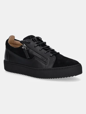 Giuseppe Zanotti sneakersy skórzane Maylondon męskie kolor czarny RU40037.001