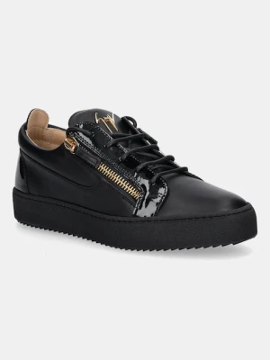 Giuseppe Zanotti sneakersy skórzane Maylondon męskie kolor czarny RU50000.003