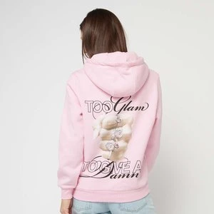 Give A Damn Ladies Fluffy Hoody, markiMiss Tee, Bluzy, w kolorze różowy, rozmiar: