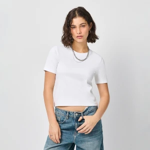 Gładka biała koszulka basic House