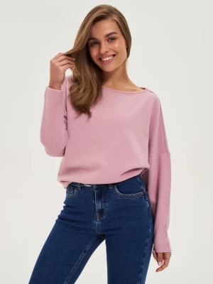 Gładka bluza różowa Moodo