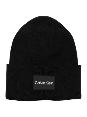 Gładka Czapka z Logo Calvin Klein