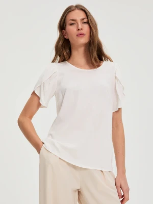 Gładka koszula biała Moodo