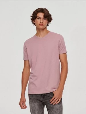 Gładka koszulka basic różowa House