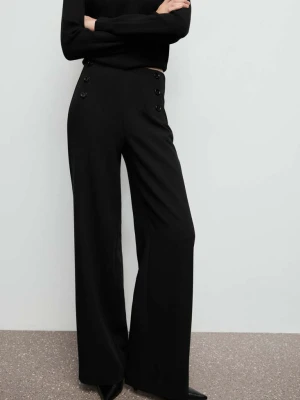 Gładki składany parasol czarny - Kobieta - Rozmiar uniwersalny - MANGO